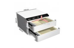 China Auto Open Double Layers Secure Jewelry Box 34kg With Dual Alarm supplier