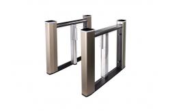 China SS304 ARM7 Embedded Acrylic Flap Swing Barrier Gate supplier