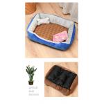 Custom Dual Purpose Rectangle Calming Dog Bed Breathable Washable Dog Mattress