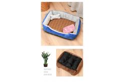 China Custom Dual Purpose Rectangle Calming Dog Bed Breathable Washable Dog Mattress supplier