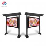 75 Designed for Outdoor Use waterproof LCD Kiosk With Canopy Black/ white for sale