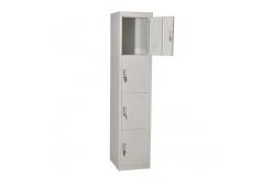 China ISO18001 50kgs / Layer 4 Door Locker Cabinet For Office supplier