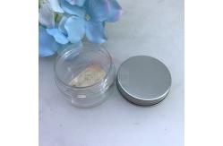 China Confectionery 420ml Clear Plastic Cylinder Can with Aluminum Lid supplier