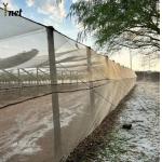 White Anti Hail Net Customized Garden Windbreak Netting 30gsm - 90gsm