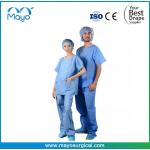 30gsm 40gsm SMMS Surgical Scrub Suit Operation Theatre Scrub Suits for sale