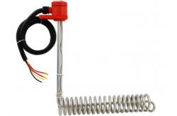 China L Shaped 1 Phase Spiral PTFE Immersion Heater For Plating Tank Solutions supplier