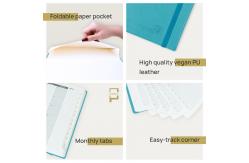 China Wirebound Soft Cover Academic Planner Vertical Layout Weekly Overview supplier