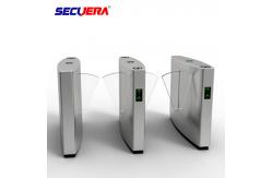 China Smart Retractable Flap Barrier Gate Turnstile Security Subway Wing Gate supplier