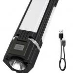 Folding Hanging Outdoor Camping Flashlights Multi Functional High Bright USB Emergency Charging for sale
