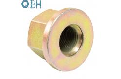 China Flat Flange Carbon Steel Nuts Hot Forging Fine Thread Zinc Plating supplier