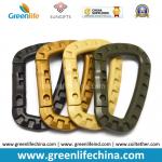 8.5x5.6x0.7mm Big Size Plastic Carabiner Hook Popular Military Colors for sale