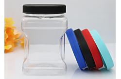 China 380ml Plastic Screw Cap Jars 20cmx20cm Plastic Cookie Containers supplier