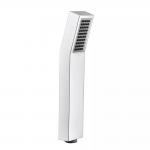 Square ABS Plastic Rainfall Handheld Shower Head With Handheld Sprayer Brushed Finish for sale