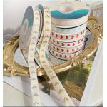High Tenacity Love Embroidery Ribbon Bouquet Flower Packaging Ribbon Korean Floral Ribbons Handmade DIY Material for sale