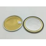Eco - Friendly Round Shape Soft Peef Off Lid For Food Packing FDA Approved for sale