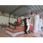 0.55mm PVC Tarpaulin Knight Themed Inflatable Castle Bouncer 12.9 X 8.3 X 3.2m for sale