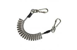 China High Security Coiled Tool Lanyard Stretchable Transparent Heavy Duty Plastic Spring supplier