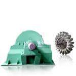IP54 Rated Brushless Pelton Turbine Generator F Insulation Class 6-10kV Rated Voltage for sale