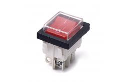 China Screw Terminal KCD4 16A Rocker Switch 250V T125 With 32*25mm Dimension supplier