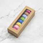 Brown Kraft Paper Macarons Cookies Gift Box Packaging for sale
