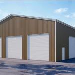 Hurricane Proof Prefabricated Steel Buildings Easy Installation Steel Shed Workshop for sale