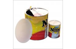 China Empty Tin Plate Cans for seafood , tamato / olive powder packing canister supplier