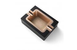 China Fashion Black Plating  12*8.5cm Rectangle Ashtray Pocket Cigarette Ashtray supplier