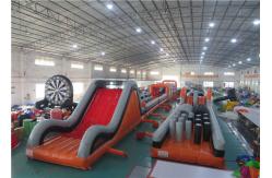 China Anti - Ruptured Inflatable Obstacle Challenges , Blow Up Off - Road Car Obstacle Course supplier
