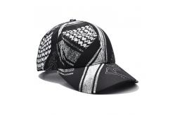 China 100% Polyester Black Baseball Cap Custom Full Sublimation Printing Baseball Hats supplier