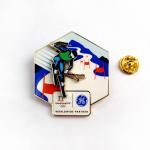 UV Printing  Spinning Pin Badge with Polished Finish Expert Craftsmanship and Customizable Design for sale