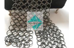 China Round Ring Chainmail weave 1.2mm X 12mm Metal Ring Mesh Space Dividers supplier