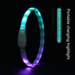 Pet Products ABS Led Dog Collar Rechargeable 40X2cm for sale
