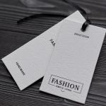 Nordic Style Paper Hang Tags Marble Gilded Coated Pape Printing Clothing Store for sale