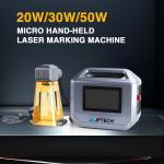 4.5kg Handheld Portable Mini Fiber Laser Marking Machine 20W 30W 50W for sale