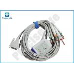 One Piece Type Schiller ECG Cable 10 Lead With Banana 4.0 Plug TPU Cable for sale