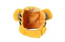 China Yellow Plush Animal Hats , Cotton Material Dogs Wearing Hats Custom Size supplier