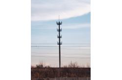 China Communication Single Tube Antenna Tower With Small Floor Area supplier
