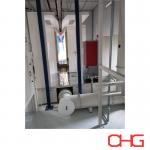 China Customized Powder Coating Line for aluminum profiles featuring overhead conveyor system and manual loading unloading for flexible for sale