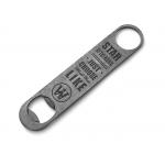 Stamping Stainless Steel Bottle Opener With Logo Lathe Machining 175*35mm for sale