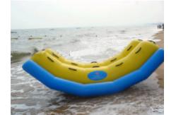 China Double Tubes Inflatable Floating Seesaw For Seaside Entertainment , Inflatable Water Games supplier