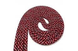 China 9mm Solid Braid Polyester Rope Red Polyester Rope High Tenacity supplier