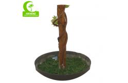 China Water Drop Shape 5ft Artificial Topiary Tree , Faux Topiary Balls In Pots supplier