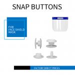 10mm Plastic Snap Button For Protection Face Shield Two Parts One Time Using for sale