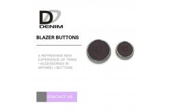 China Fashion Round Blazer Coat Buttons With Silver Metal & Plastic Material Combination Button supplier