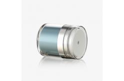 China Double Wall Acrylic Refillable Airless Bottle Cream Jars For Cream supplier