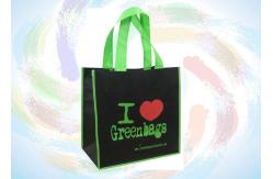 China Folding Recycled PP Non Woven Shopping Bags Black or Customized supplier