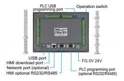 China 32K Retentive Register Integrated HMI PLC ARM9 Core 400MHz CPU supplier
