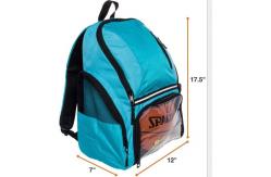 China Black Personalized Basketball Backpack With Ball Compartment supplier