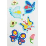 Cartoon Butterfly Kids Puffy Stickers Gift Items Dimensional 1.0 Mm Thickness for sale