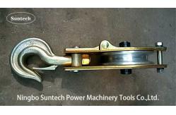 China Aluminum Sheave Hoist Tackle 100KN Conductor Stringing Tools supplier